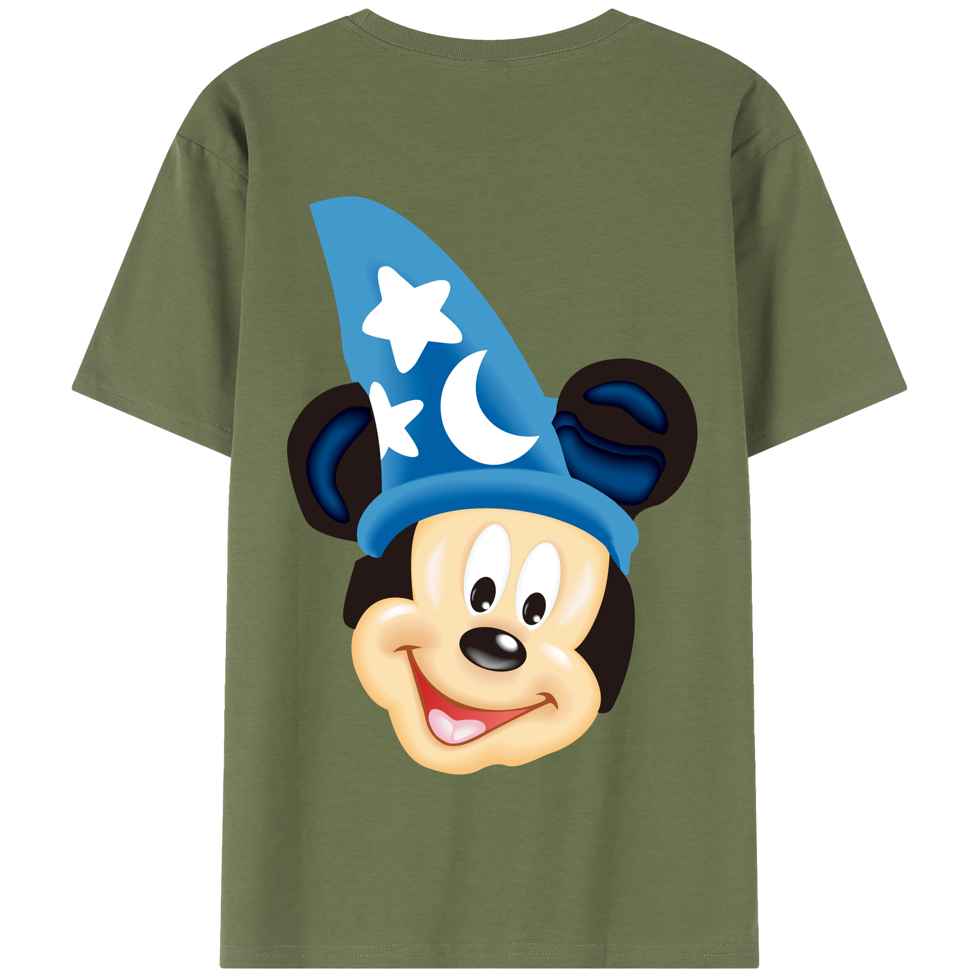 （画像用） ミッキーマウス Mickey Mouse 綿100％半袖Tシャツ（背面プリント）